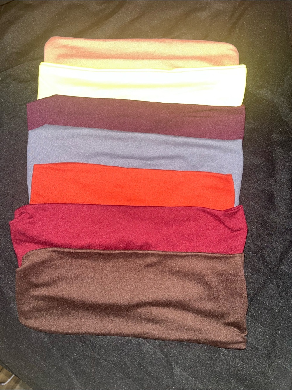 Set of 7 Pack Stretch headbands in Mixed Colors